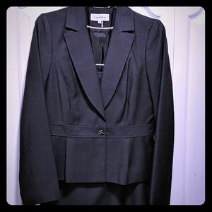 Calvin Klein charcoal suit (skirt bottom)